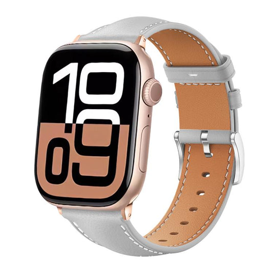 Correa de reloj de cuero de grano fino Black...