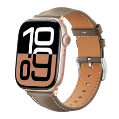 Correa de reloj de cuero de grano fino Black...