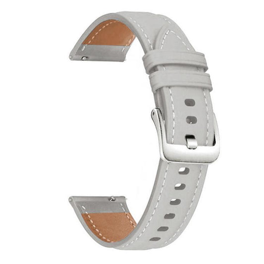 Correa de reloj de cuero de grano fino con f...