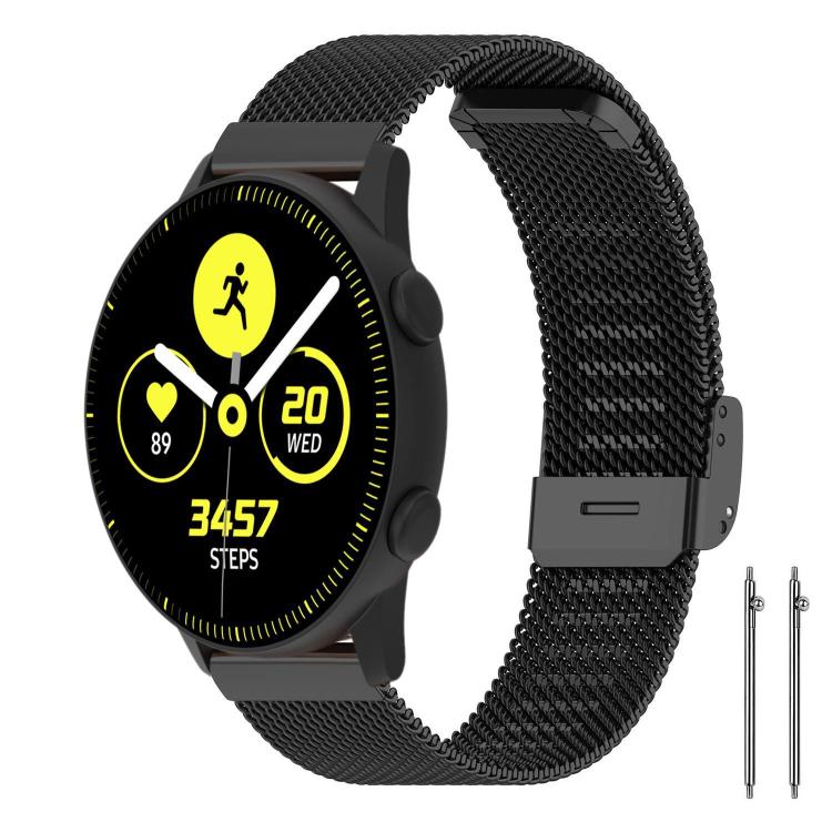 Correa de reloj de malla metálica con hebill...