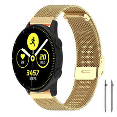 Correa de reloj de malla metálica con hebill...