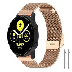 Correa de reloj de malla metálica con hebill...