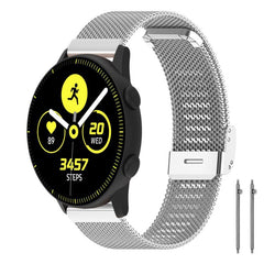 Correa de reloj de malla metálica con hebill...