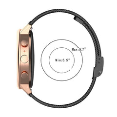 Correa de reloj de malla metálica con hebill...