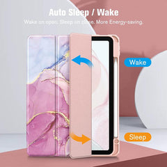 Funda de cuero acrílico con diseño de mármol...