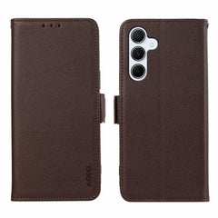 Funda para teléfono RFID de cuero con estamp...