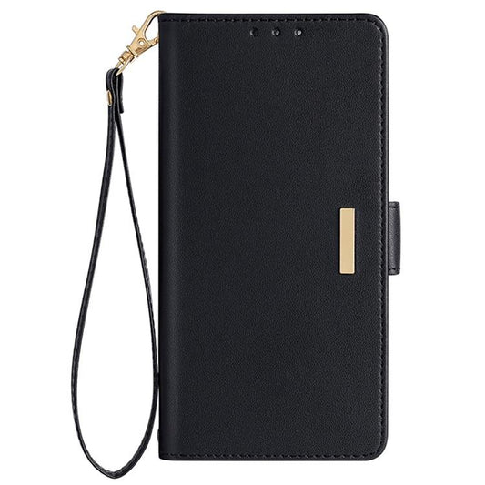 Funda de cuero para teléfono con cadena cruz...