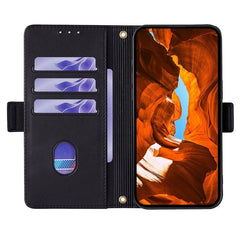 Funda de cuero para teléfono con cadena cruz...