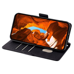 Funda de cuero para teléfono con cadena cruz...
