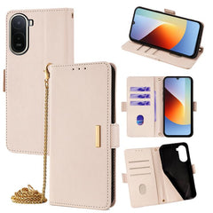 Funda de cuero para teléfono con cadena cruz...
