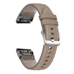 Correa de reloj de cuero con hebilla platead...