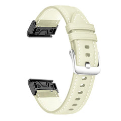 Correa de reloj de cuero con hebilla platead...