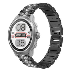 Correa de reloj de acero con diamantes xDfin...