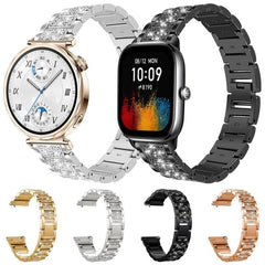 Correa de reloj de acero con diamantes xDfin...