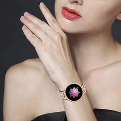 Correa de reloj de acero con diamantes xDfin...