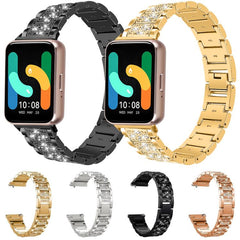 Correa de reloj de acero inoxidable con diam...