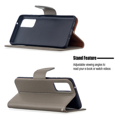 Litchi Texture Pure Color Horizontal Flip PU...