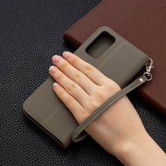 Litchi Texture Pure Color Horizontal Flip PU...