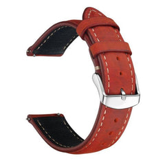 Correa de reloj de cuero con textura retro C...