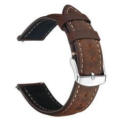 Correa de reloj de cuero con textura retro C...
