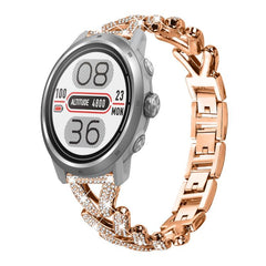 Correa de reloj de metal con diamantes de xD...