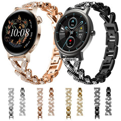 Correa de reloj de metal con diamantes de xD...