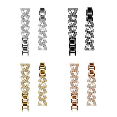 Correa de reloj de metal con diamantes de xD...