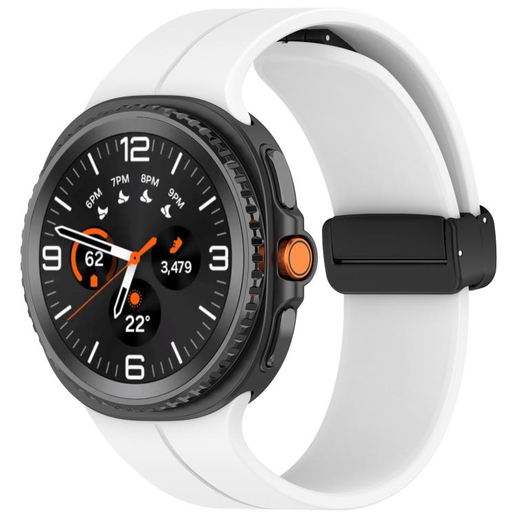 Correa de reloj de silicona magnética con he...