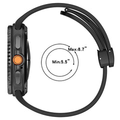 Correa de reloj de silicona magnética con he...