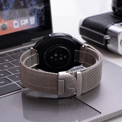xDfind Correa de reloj de malla fina en reli...