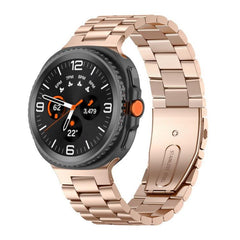 Correa de reloj de acero inoxidable con tres...