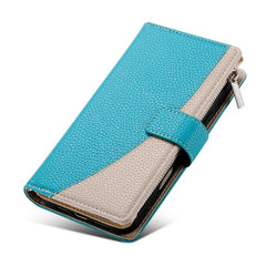 Funda de cuero para teléfono con cremallera ...