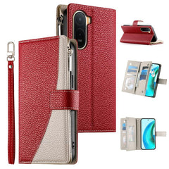 Funda de cuero para teléfono con cremallera ...