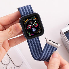 Correa de reloj de nailon trenzado de 3 raya...