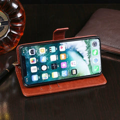 dewei Crazy Horse Texture Funda de cuero con...