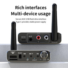 Adaptador de audio AUX Bluetooth portátil co...