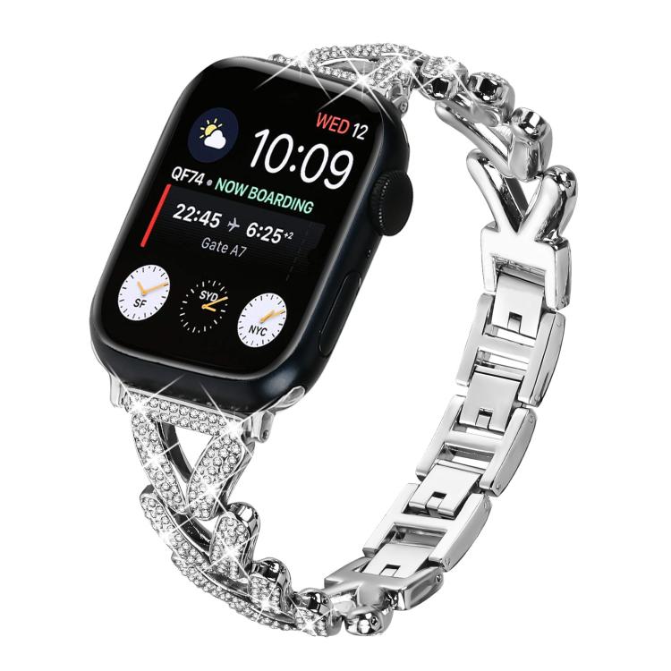 Correa de reloj de metal con diamantes de xD...