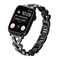 Correa de reloj de metal con diamantes de xD...