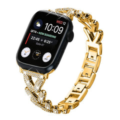 Correa de reloj de metal con diamantes de xD...