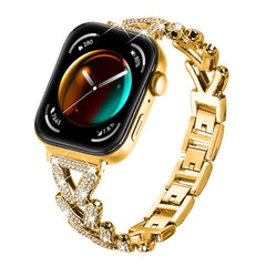 Correa de reloj de metal con diamantes de 20...