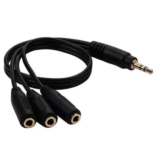 Cable de audio 3 en 1 DC de 3,5 mm con salid...