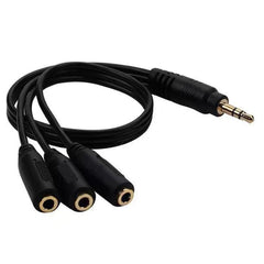Cable de audio 3 en 1 DC de 3,5 mm con salid...