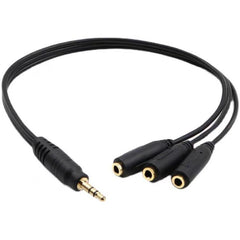 Cable de audio 3 en 1 DC de 3,5 mm con salid...