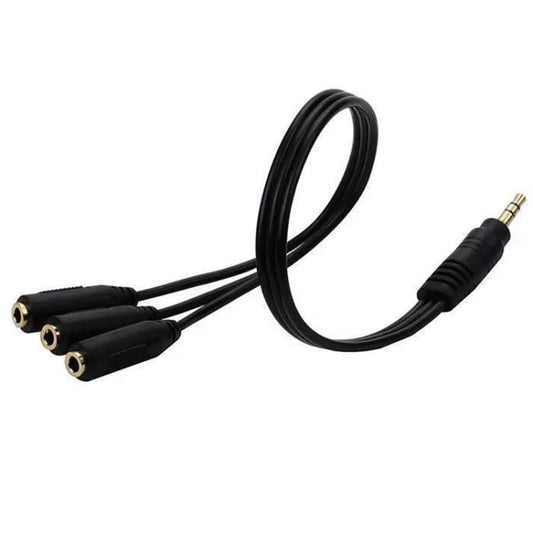 Cable de audio 3 en 1 DC de 3,5 mm con salid...