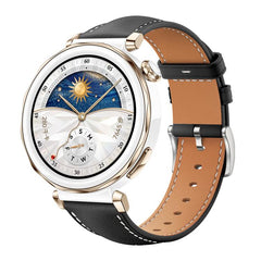 Correa de reloj de cuero de grano fino con f...