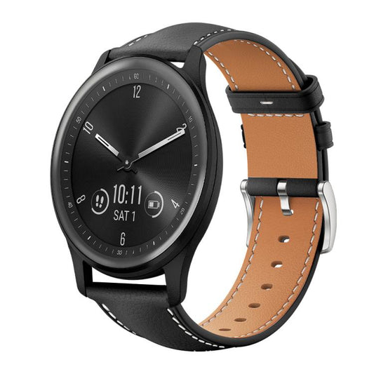 Correa de reloj de piel de grano fino con di...