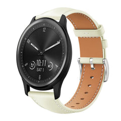 Correa de reloj de piel de grano fino con di...