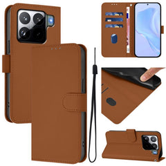 Funda para teléfono de cuero de color sólido...
