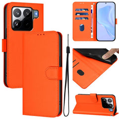Funda para teléfono de cuero de color sólido...