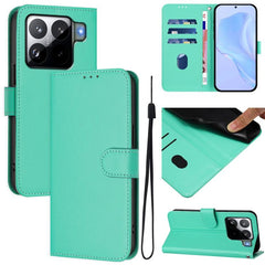 Funda para teléfono de cuero de color sólido...